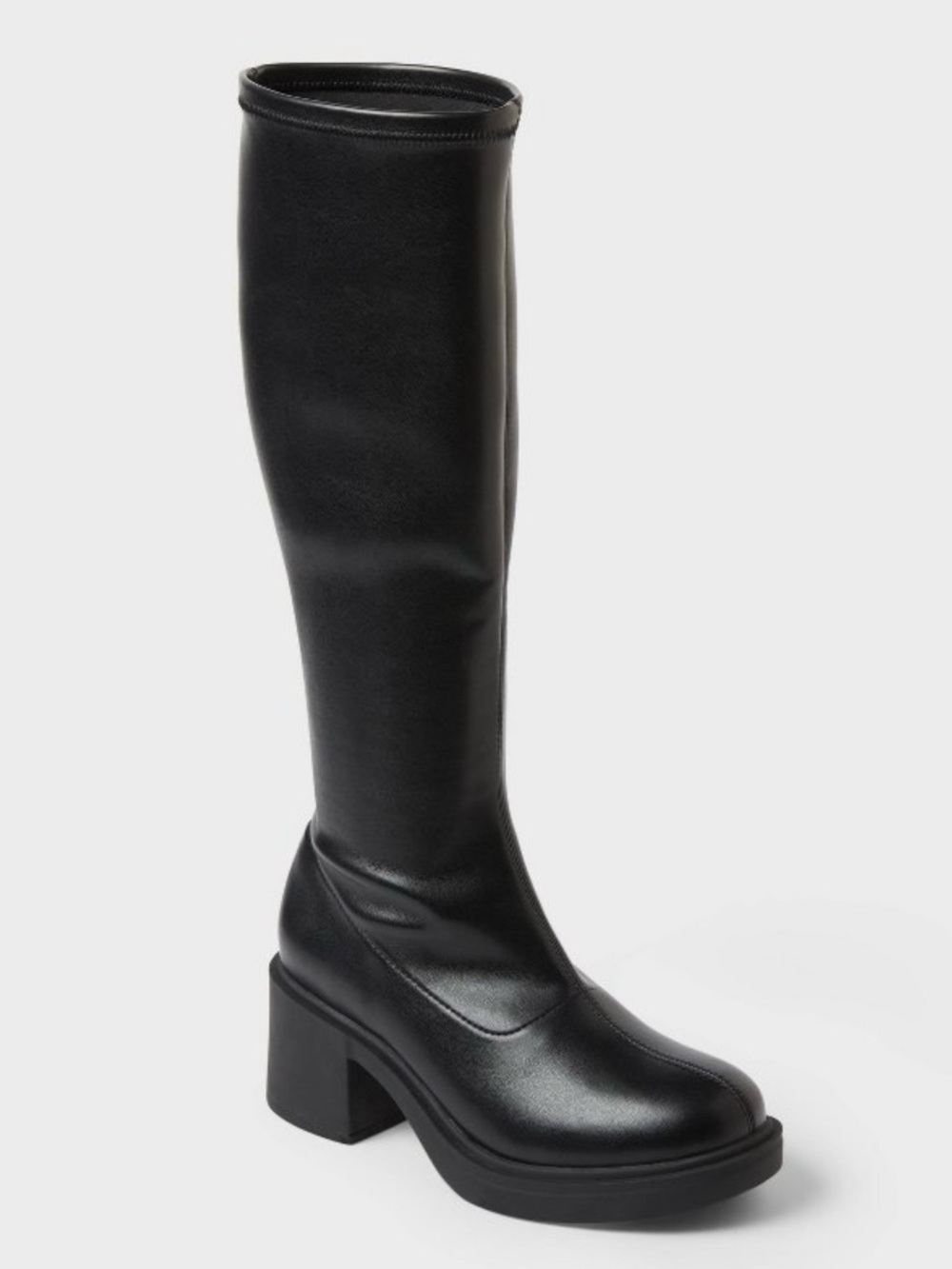 DANIKA Tall Black Knee-High Boots - Women